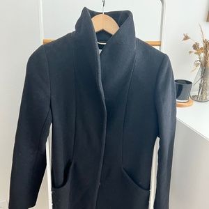 Aritzia Wilfred black wool Cocoon coat